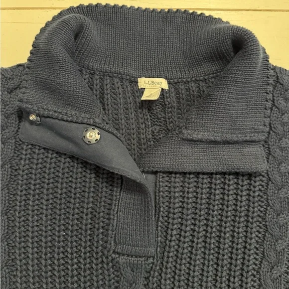 L.L.Bean Cable Knit Pullover Sweater - Picture 3 of 4